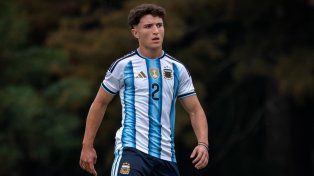 Ignacio Ovando fue titular en la selección argentina sub-20 ante Estados Unidos.