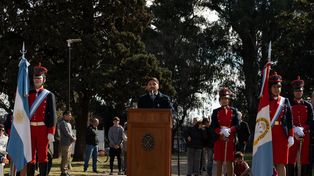 Durante el acto y en la posterior visita a ExpoVenado, se repasaron las obras en ejecución en Venado Tuerto, muchas de ellas anunciadas un año atrás por el propio Pullaro.