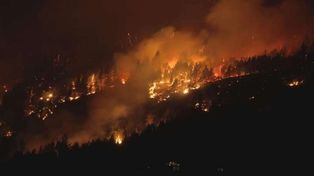 Incendio en El Bolsón: fuertes imágenes del fuego en El Hoyo