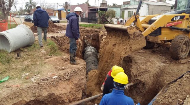 La Provincia ya ejecutó el 95% del colector El Sable