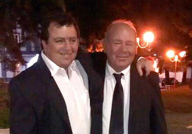 Padre e hijo. Néstor Giusti -a la izquierda- y Mateo Giusti: Néstor es el actual titular de la Junta.