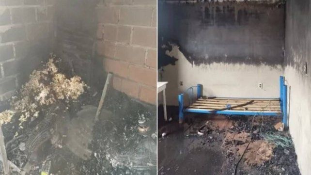 Un niño jugaba con un encendedor y provocó un incendio en su casa