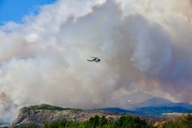 Incendio en el parque nacional Los Alerces