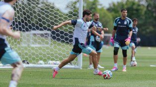 La Selección Argentina se prepara para el partido de este sábado.