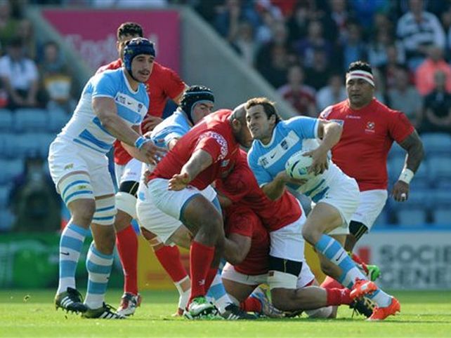 Los Pumas y el festejo íntimo con Diego Maradona