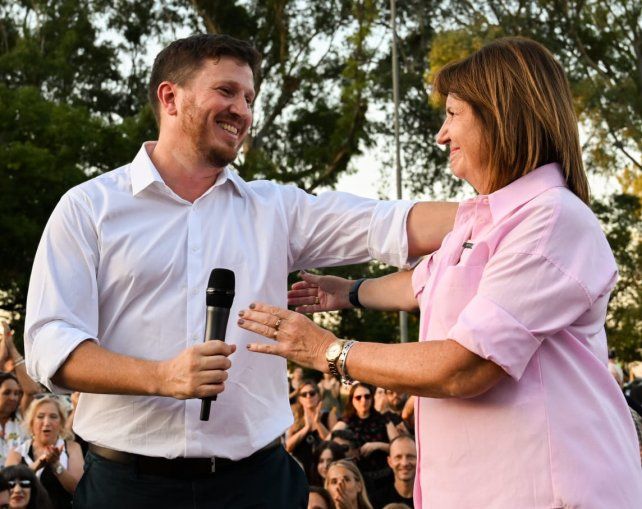 Angelini acompañó a Bullrich en su reciente paso por Rosario.