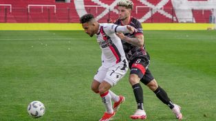 Fernando Cardozo, en su debut con la camiseta de Newells. Habló de lo que quiere Sebastián Méndez.