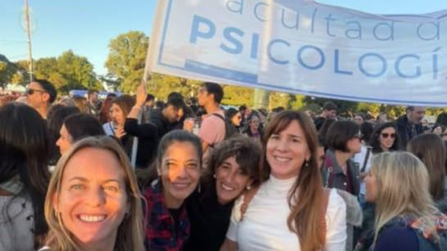 Referentes del sector de la discapacidad en la marcha universitaria