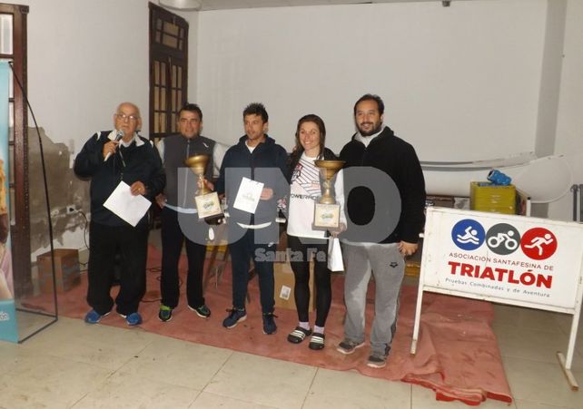 Los ganadores: Pablo Viladoms y Carolina Zrun.