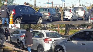 Otra vez, demoras en la ruta 168 tras siniestros viales.&nbsp;