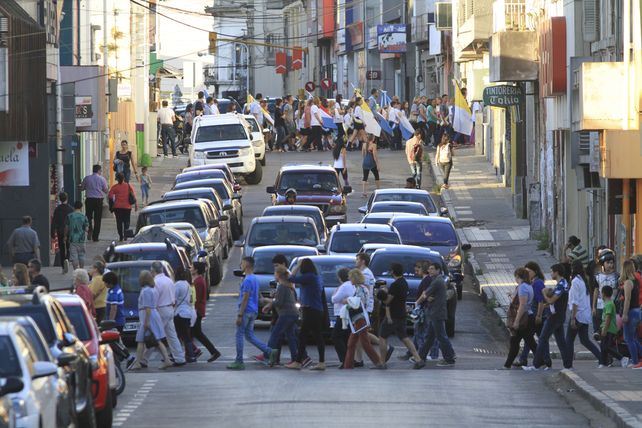 La peregrinación ocupó las calles de Paraná. 