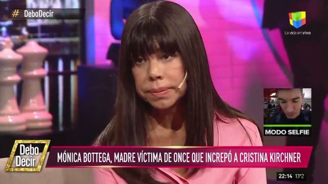 Santiago y mi hija Tatiana están unidos por la desaparición y la corrupción, dijo la mamá que increpó a Cristina