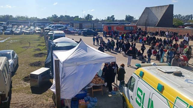 Los seguidores de Leda Bergonzi coparon el camping sindical en la zona sur