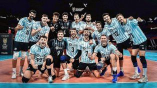 El festejo de los jugadores de la Selección Argentina en la ajustada victoria ante Bélgica.&nbsp;