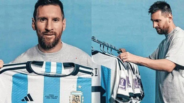 Lionel Messi subastará seis camisetas que utilizó en Qatar.