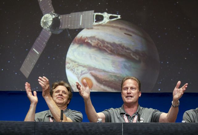 Euforia. Scott Bolton (izquierda) y Rick Nybakken
