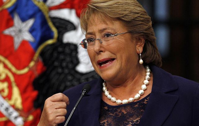 A paso firme. La presidenta chilena habló a la prensa sobre sus proyectos.