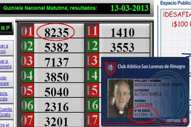 Quiniela predijo elección de Bergoglio