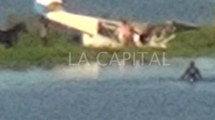 Un muerto al estrellarse una avioneta en la zona de islas frente a Rosario