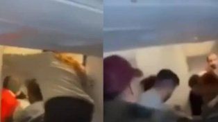 El avión cubría la ruta entre Madrid y Caracas. Un tripulante de cabina terminó con una fractura de peroné tras inmovilizar al pasajero
