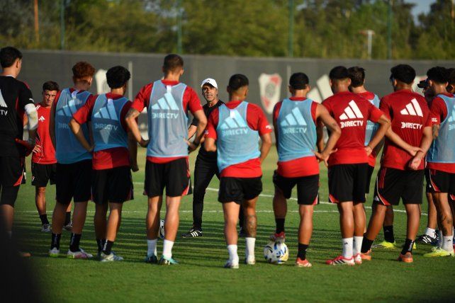 River entrenó bajo las ordenes de Marcelo Escudero.