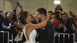 Messi y Antonela salieron a saludar al público y a los medios.&nbsp;