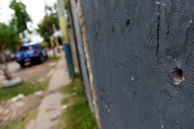 La marca de los disparos en las viviendas