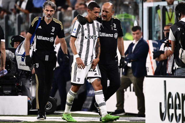 Di María padece una lesión menor y estará 10 días inactivo en la Juventus