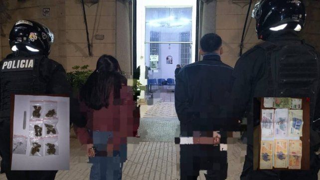 Cayó una pareja que serían delivery de drogas: les secuestraron estupefacientes fraccionados y dinero en efectivo