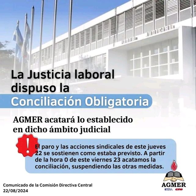 Agmer levantó el paro y repudia la conciliación obligatoria con marcha de antorchas