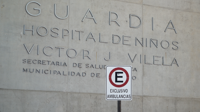 La nena fue trasladada al Hospital de Niños Victor J. Vilela de Rosario
