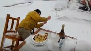 Un viral para congelarse de risa: un bar de Ushuaia ironiza sobre las normativas pandémicas