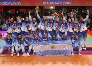 Triunfo de Argentina ante Colombia y medalla de plata para el vóley femenino