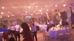 La secuencia completa del desastre en el casamiento