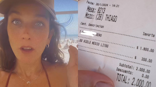 A través de su cuenta de Instagram, Juana Repetto plantó un debate sobre el cobro del hielo en un bar de la costa.
