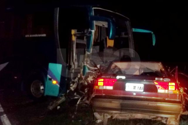Un muerto y tres heridos por un violento choque sobre la ruta nº 11