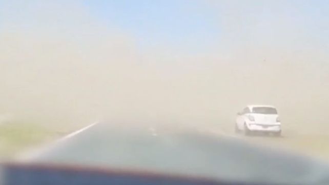 El choque en cadena en primera persona: la filmación desde un auto involucrado