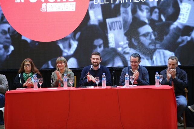 Conducción. Las autoridades del Partido Socialista santafesino