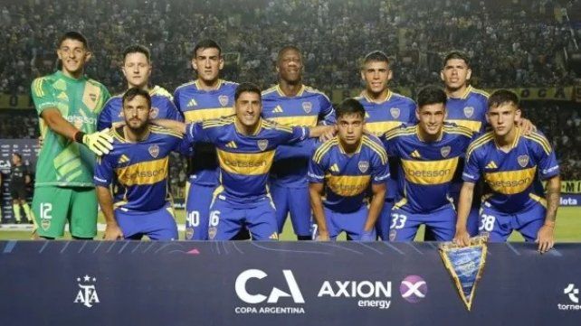 Los jugadores de Boca por Copa Argentina.