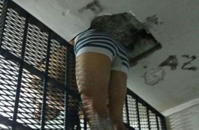 Atascado. Así quedó Francisco G.
