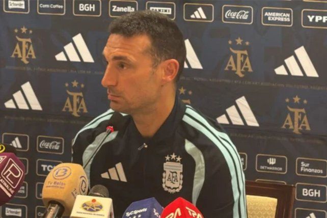 Scaloni, antes del partido con Angola: Messi en principio va a jugar