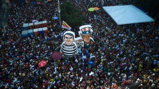 La manifestación en Río de Janeiro.