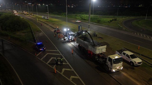Provincia acelera las obras nocturna en la autopista entre Santa Fe y Santo Tomé: repavimentación y fecha para el tercer carril