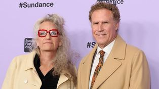 Harper Steele y Will Ferrell durante la presentación en el festival de cine Sundance.