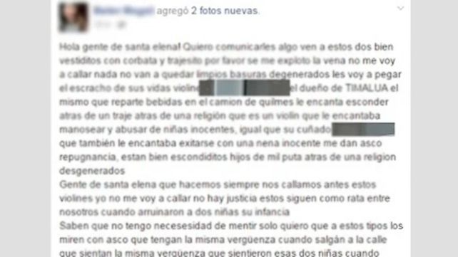 Una joven escrachó a dos testigos de Jehová por abuso