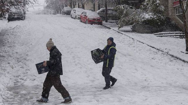 Intensas nevadas en los principales destinos turísticos de la Patagonia