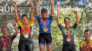 Pedalista concordiense se subió al podio en la exigente carrera de montaña Vuelta Altas Cumbres.