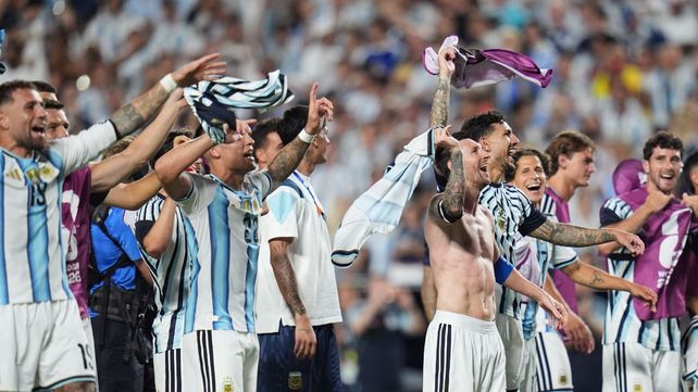 Festejo interminable de Argentina en Kansas