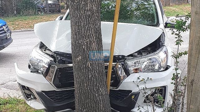 Un adolescente de 17 años chocó la Toyota contra un árbol