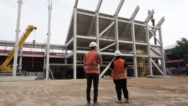 Las obras para la segunda bandeja de la popular norte de Newells se realizaron en un cincuenta por ciento.&nbsp;